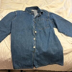 Long Sleeve Denim Romper